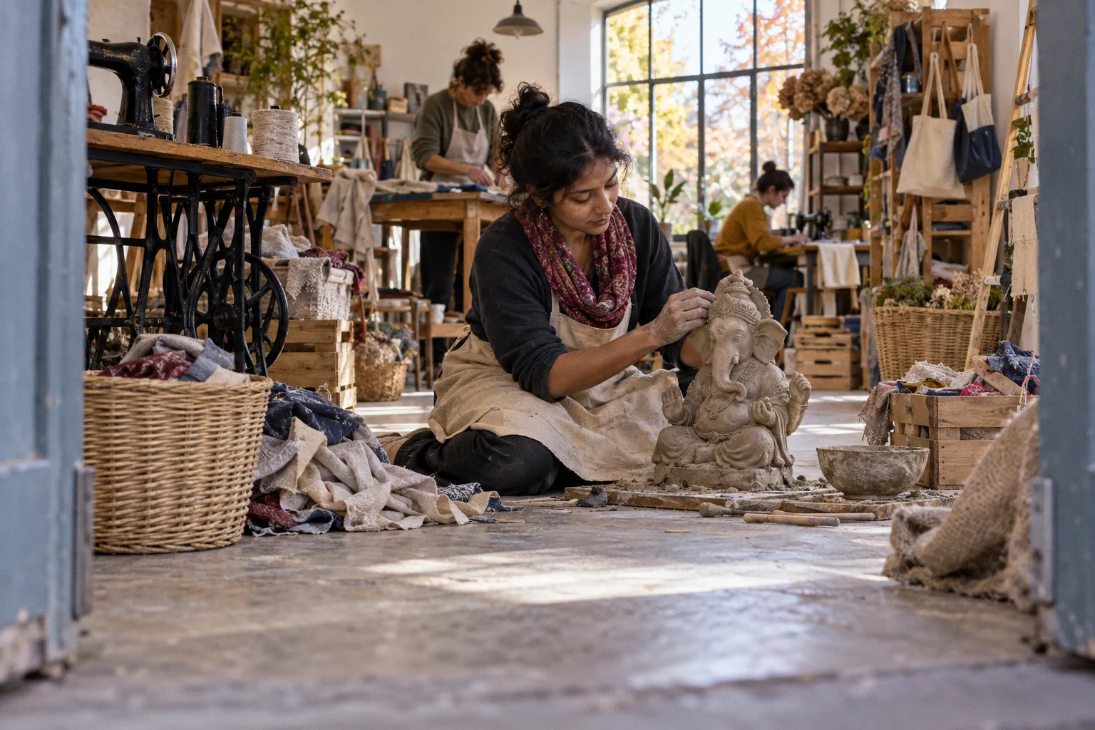 Artisanat durable : les leçons des idoles en argile pour vos créations zéro déchet