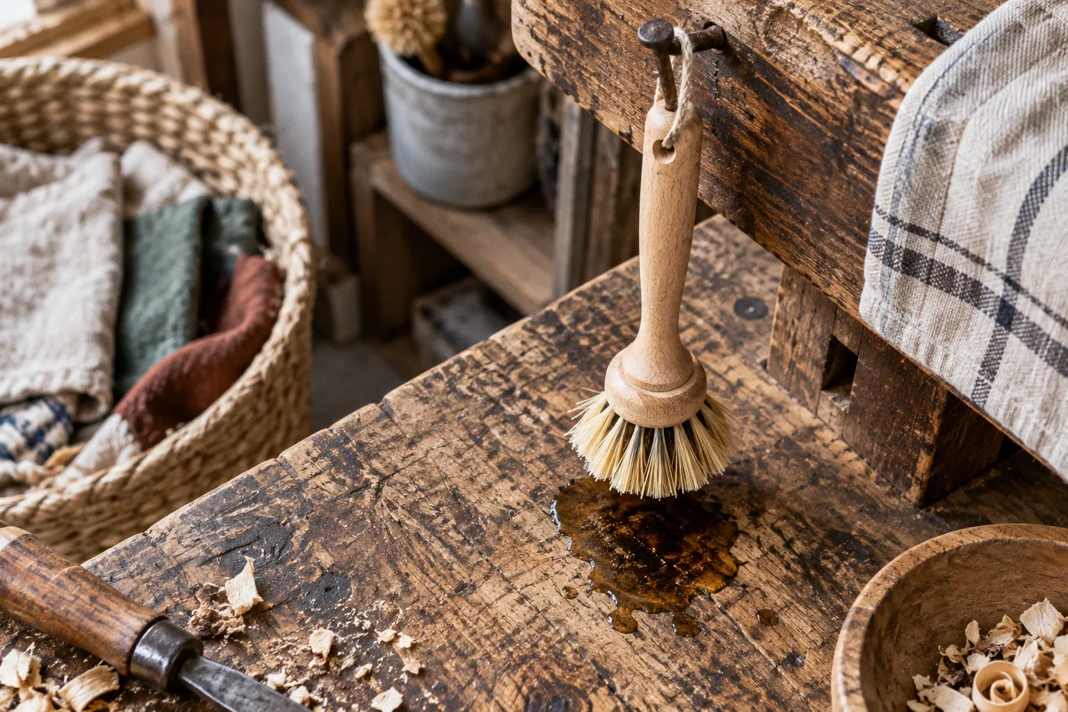Brosses à vaisselle en bois : les gestes pour prolonger leur vie