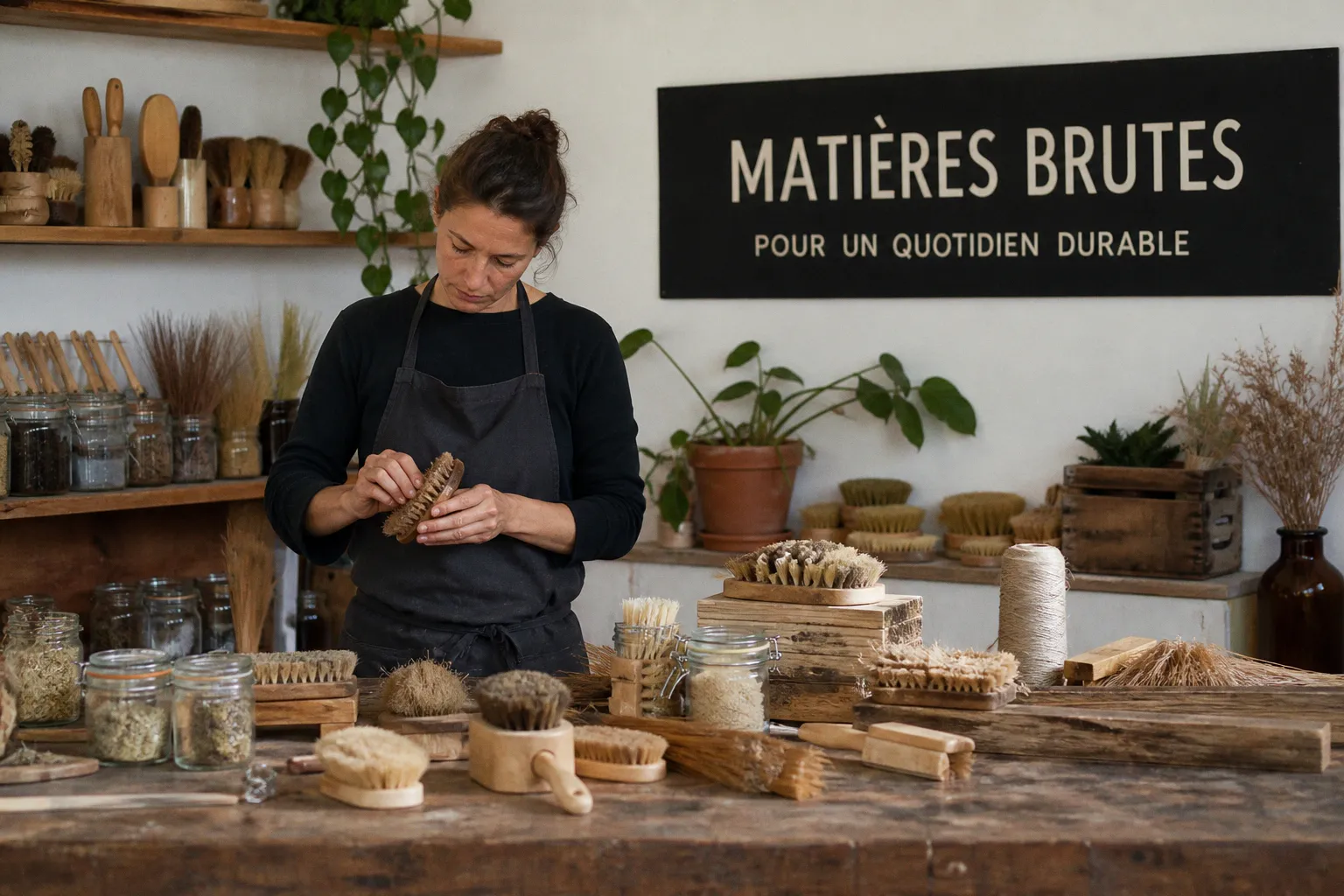 Concevoir des brosses artisanales durables : guide des matériaux écoresponsables