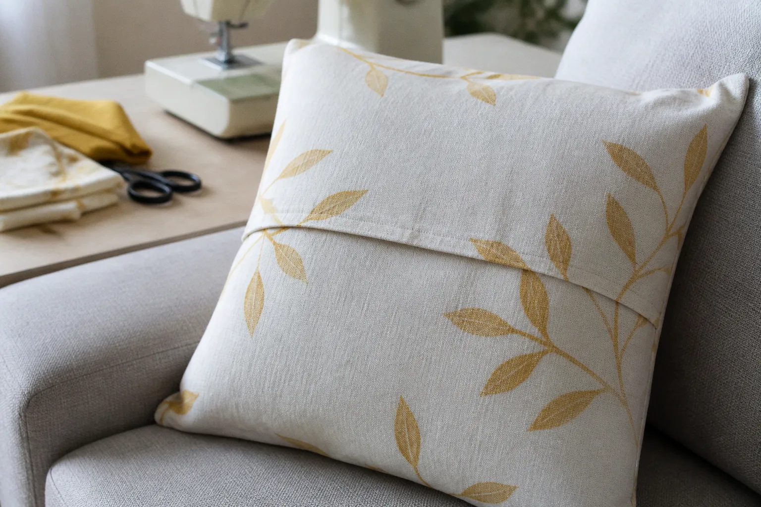 Coudre une housse de coussin portefeuille : le projet upcycling idéal