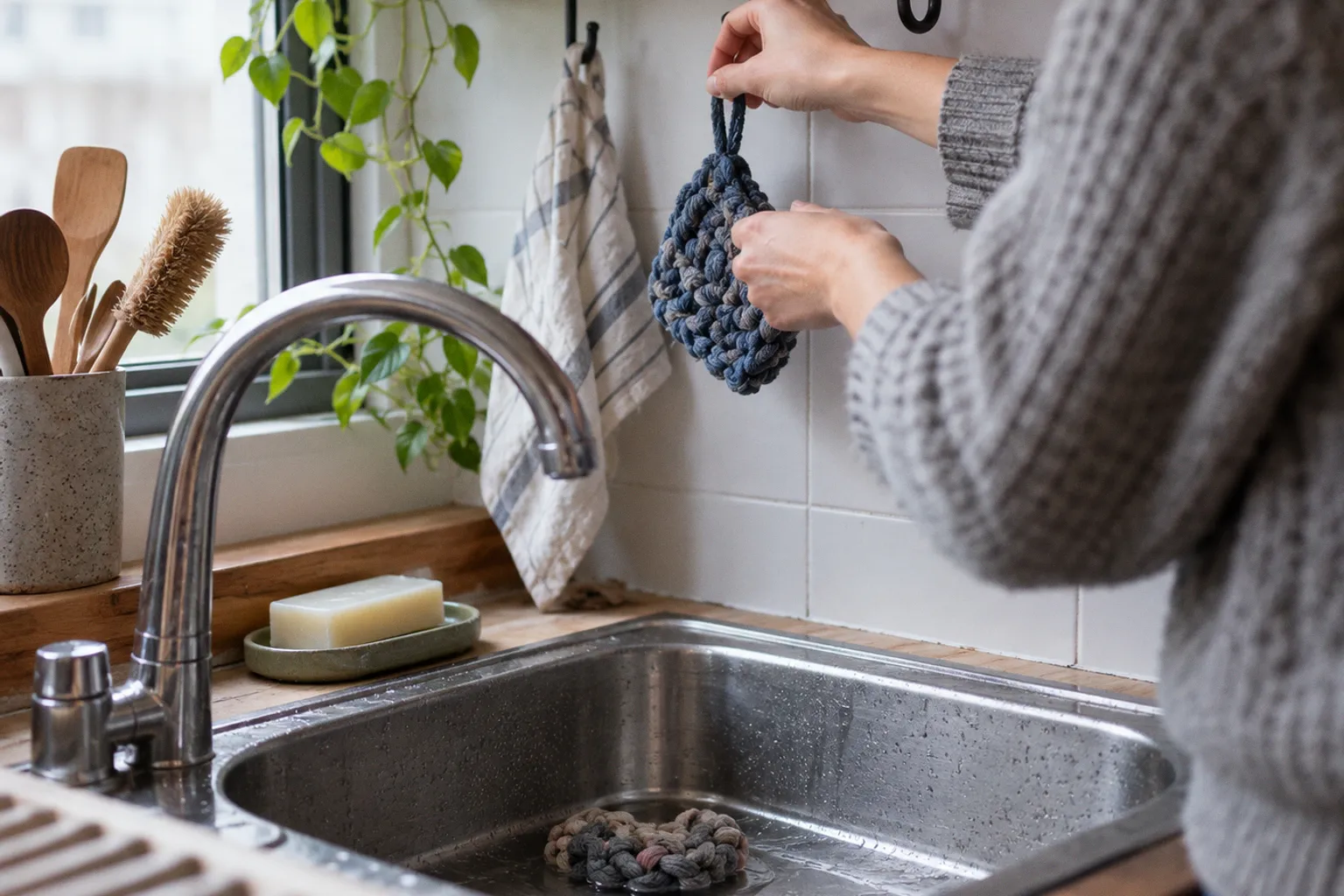 Éponge tawashi qui moisit : erreurs fréquentes et solutions