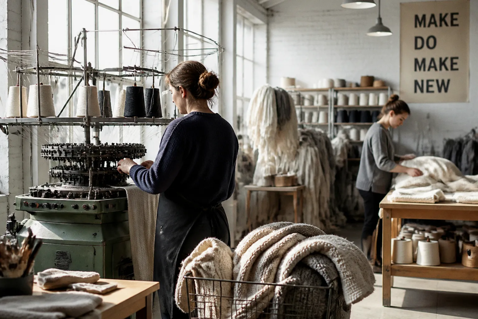 L'art du tricot zéro déchet : immersion dans l'atelier australien qui réinvente la laine Mérinos