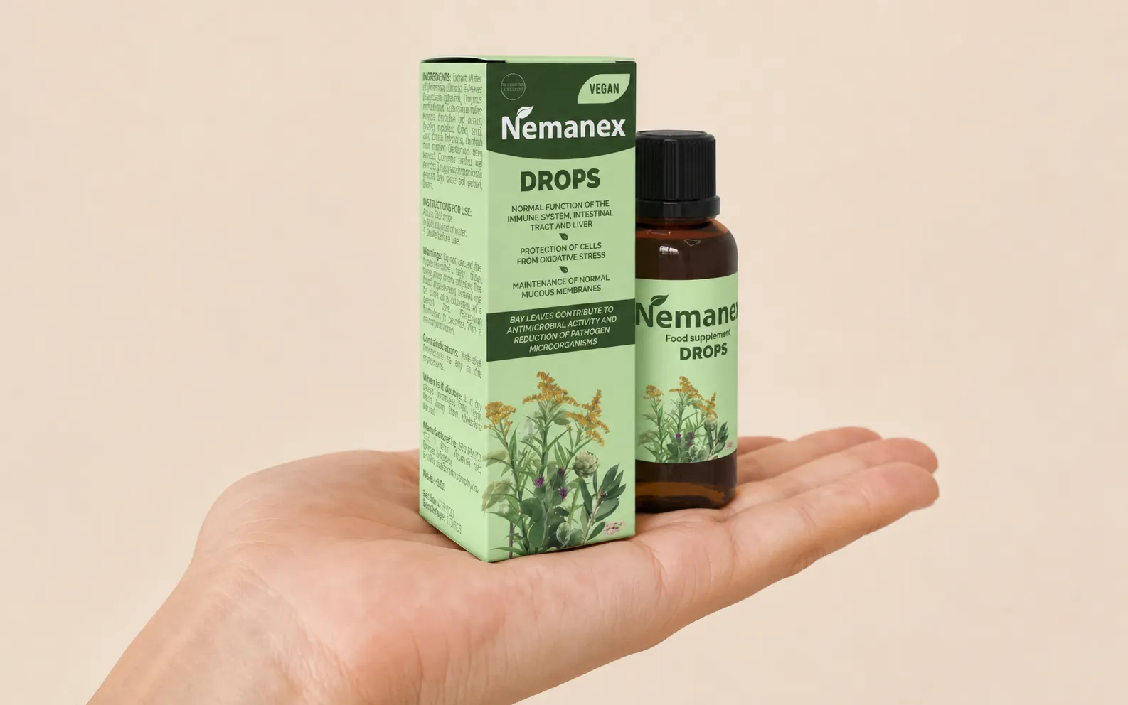 Nemanex Cystitis — le produit en main