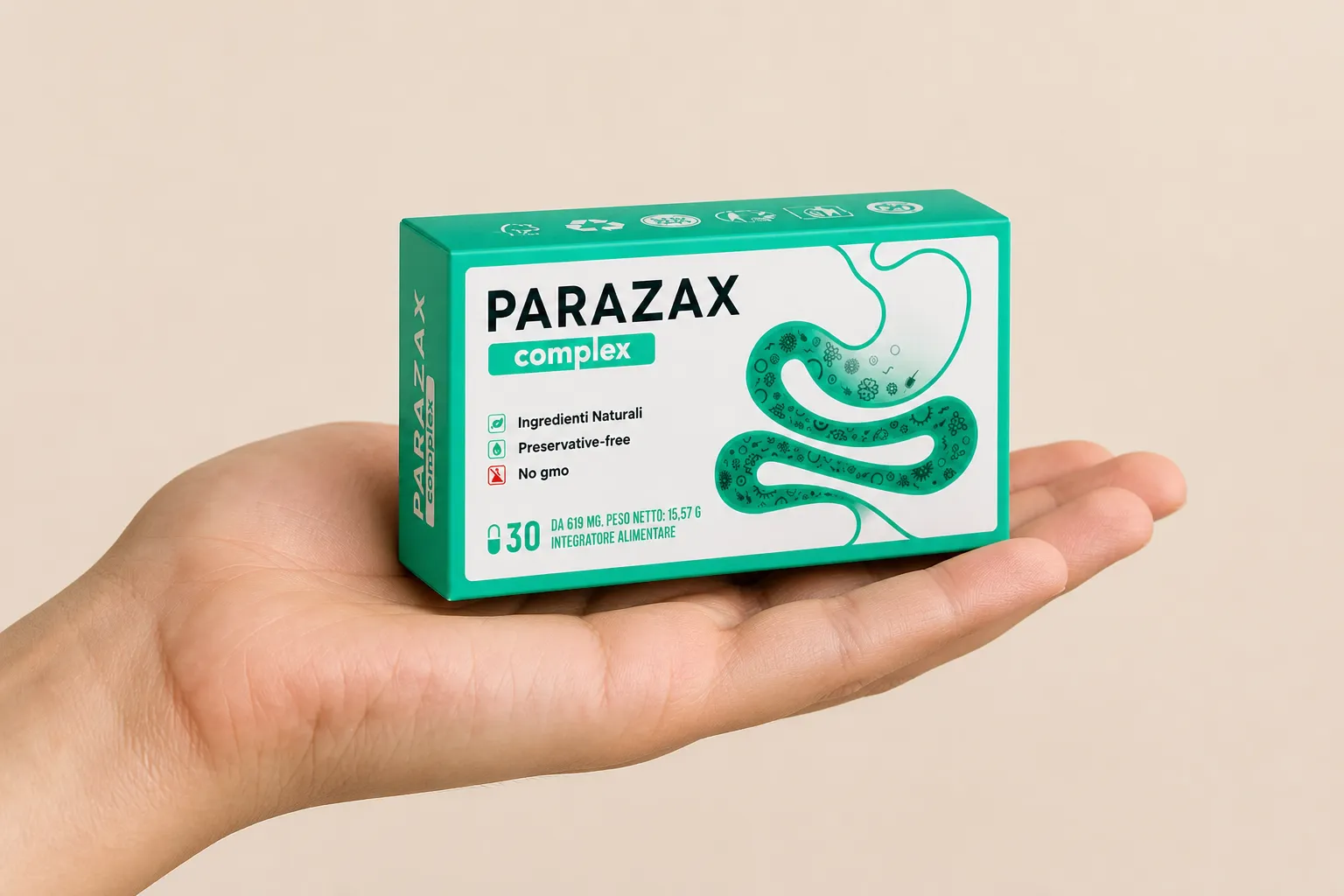 Parazax Complex — le produit en main
