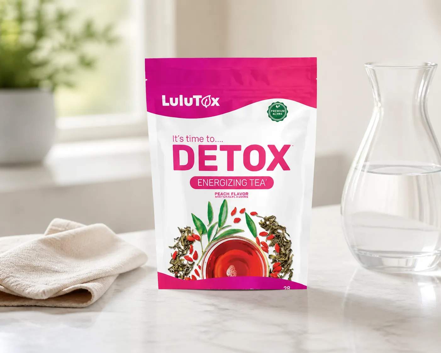 Lulutox Detox Tea — le produit au quotidien