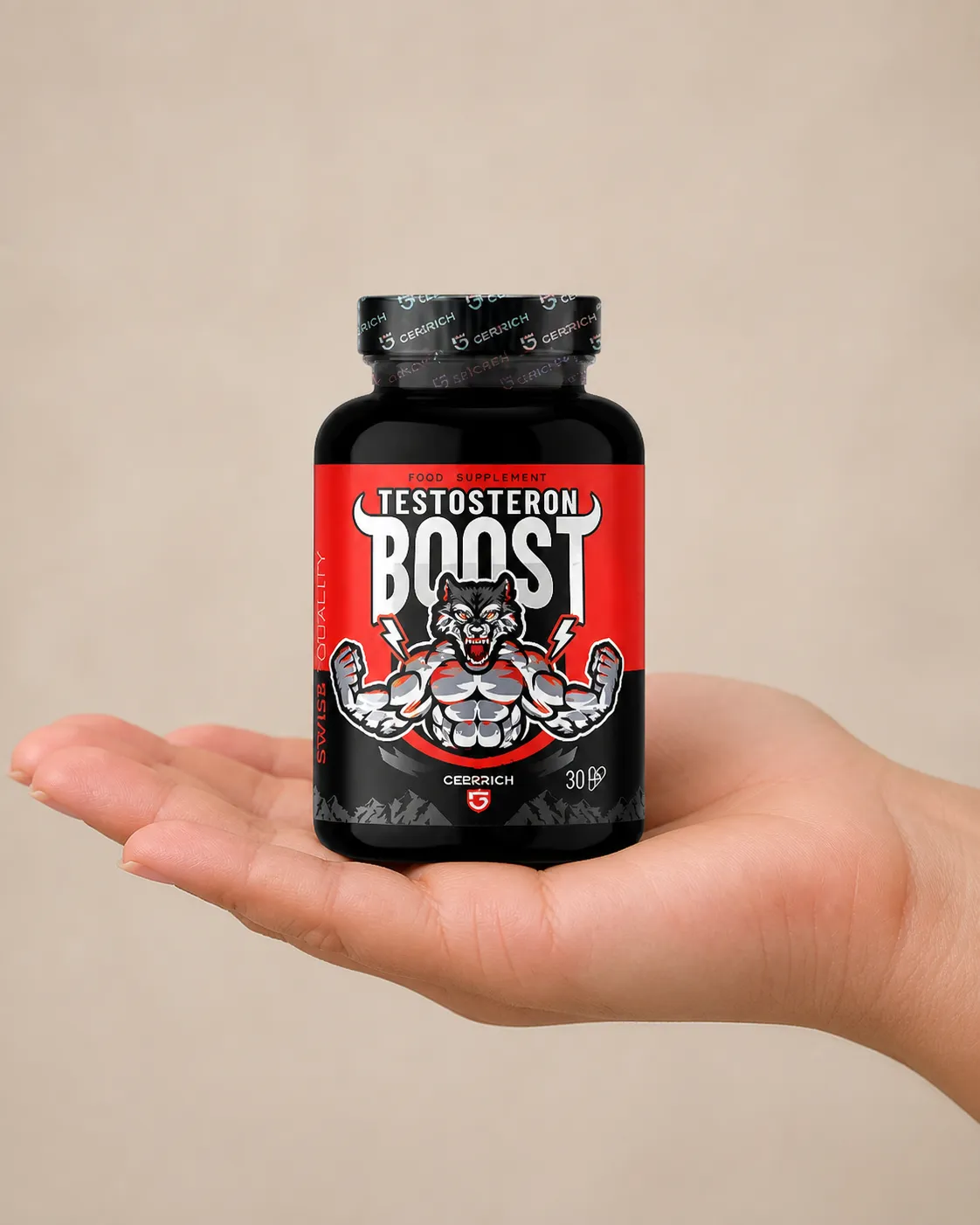Testosteron Boost — le produit en main