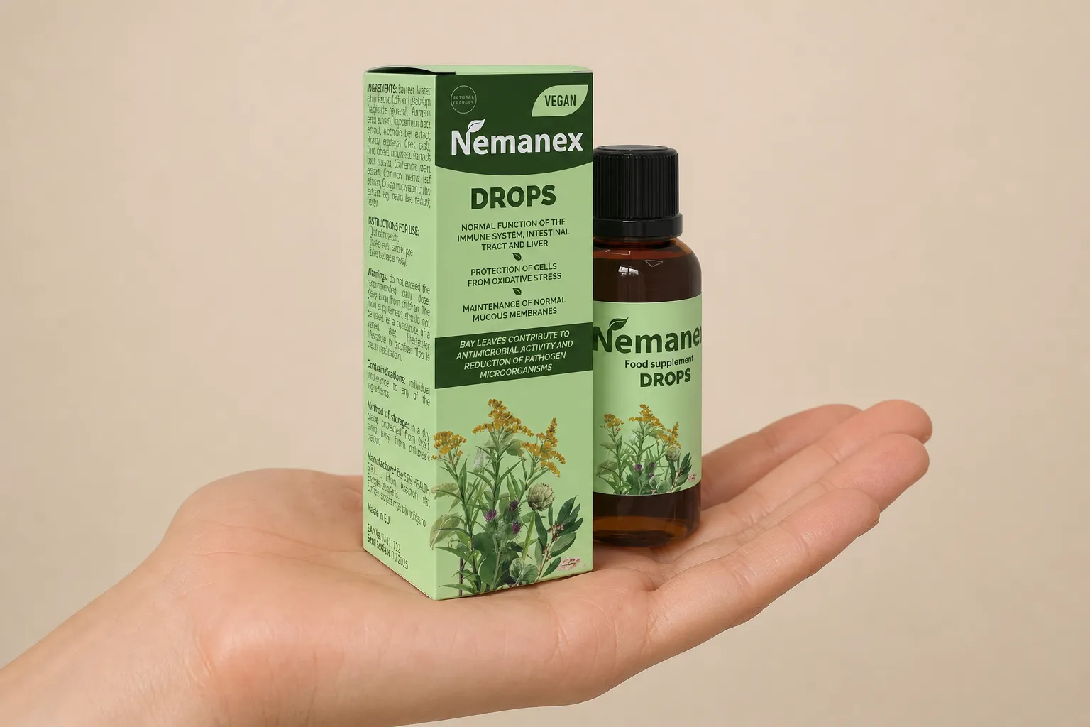 Nemanex — le produit en main