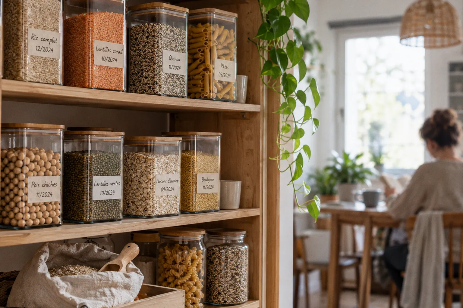 Stockage en vrac : organiser ses bocaux pour une cuisine zéro déchet