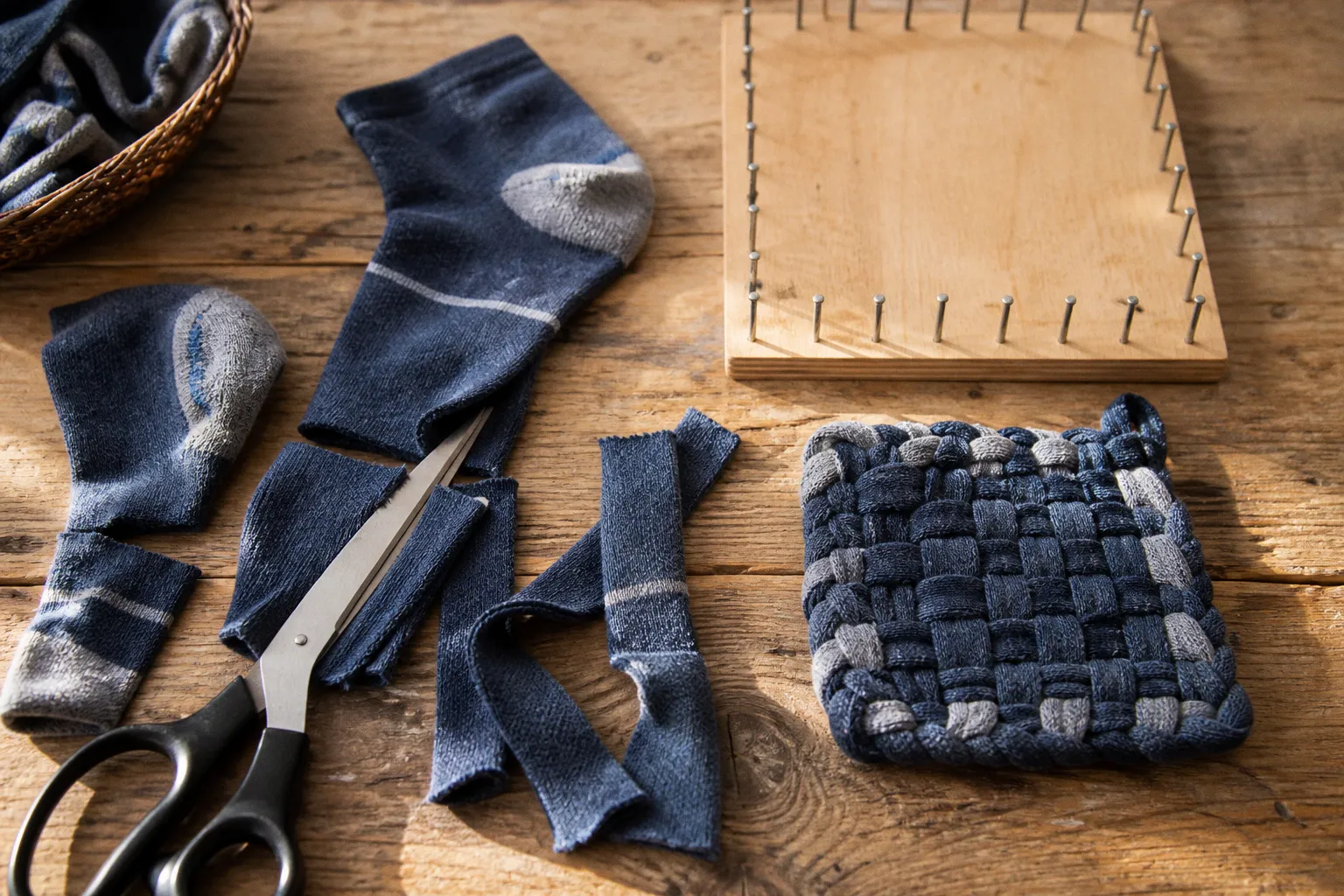 Tawashi en chaussette : le guide de fabrication pas à pas