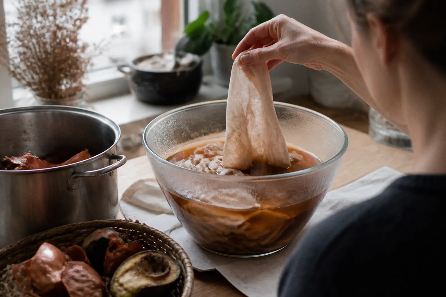 Teinture végétale maison : utiliser vos restes de cuisine