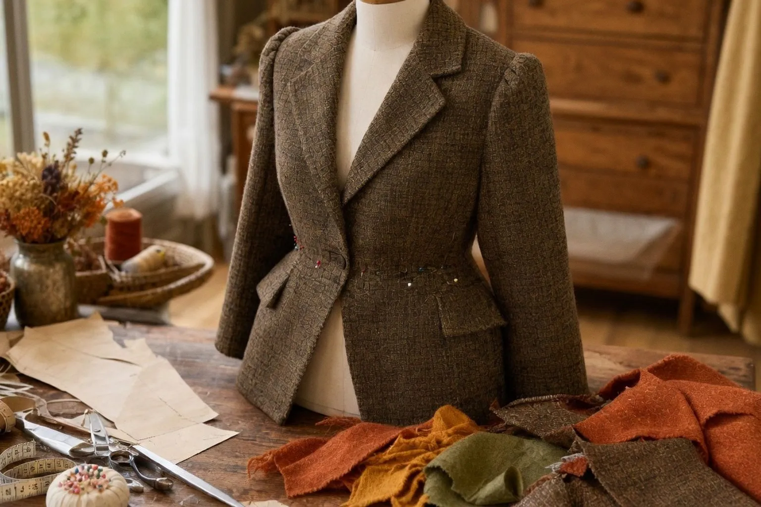 Upcycling mode : transformez votre vieux blazer en veste péplum élégante