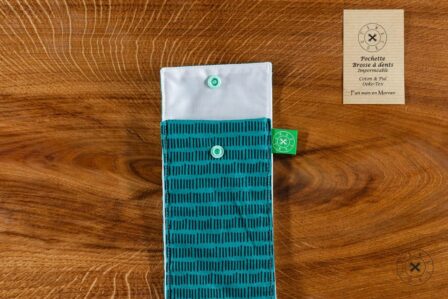 Tawachou - Créations Zéro Déchet pochette brosse a dents genome