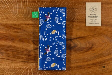 Tawachou - Créations Zéro Déchet pochette brosse a dents oiseau 1