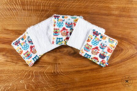 Tawachou - Créations Zéro Déchet lingettes lavables chouettes vacances